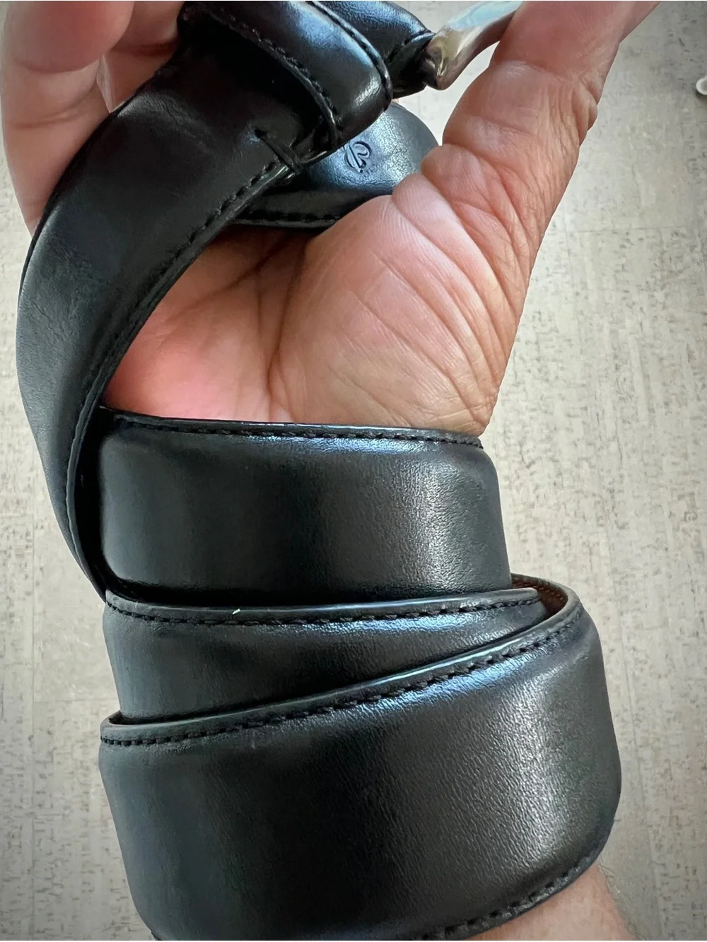 Cole Haan Black Leather Belt, sz 36